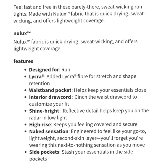 LULULEMON Fast & Free 7/8 Tight II *Nulux - Picture 10 of 10